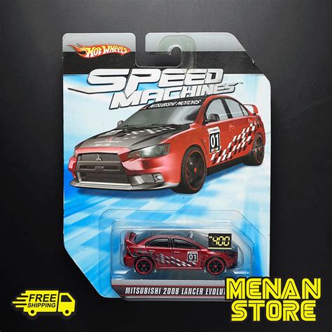 HOT WHEELS SPEED MACHINES MITSUBISHI 2008 LANCER EVOLUTION | Shopee Malaysia