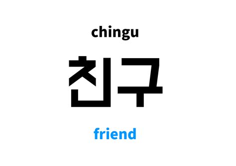 Friend in Korean: 친구's meaning and pronunciation