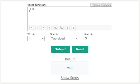 The Limit of a Function Calculus 的图像结果