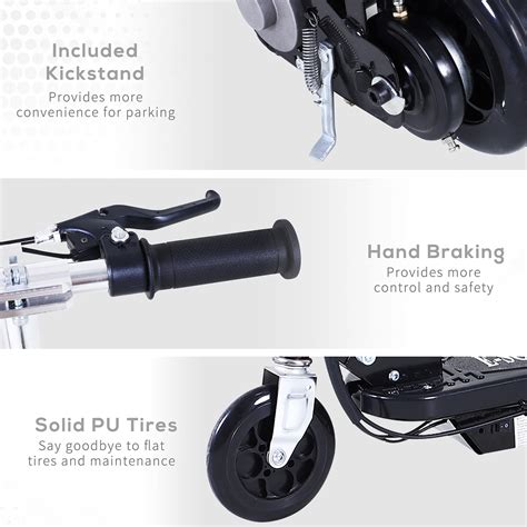 Buy HOMCOM Outdoor Ride On Powered Scooter for kids Sporting Toy 120W ...