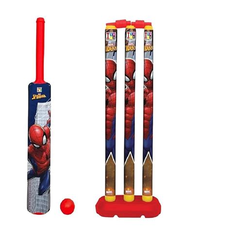 Buy Rahasya Enterprise Plastic Spiderman Cricket Kit Combo Set For Kids ...