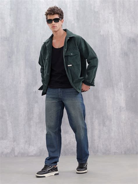 Men's Casual Anti Fit Jeans | Dark Stone – Wrogn