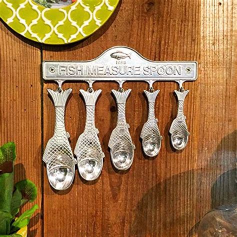 Buy Fish Measuring Spoons – Aluminum Kitchen Measuring Spoons (Flour ...