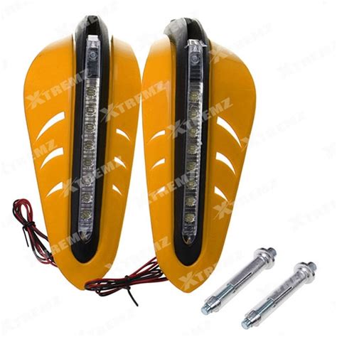 Erodian ER02 DRL Hand Guards For Universal Bikes - Yellow Color