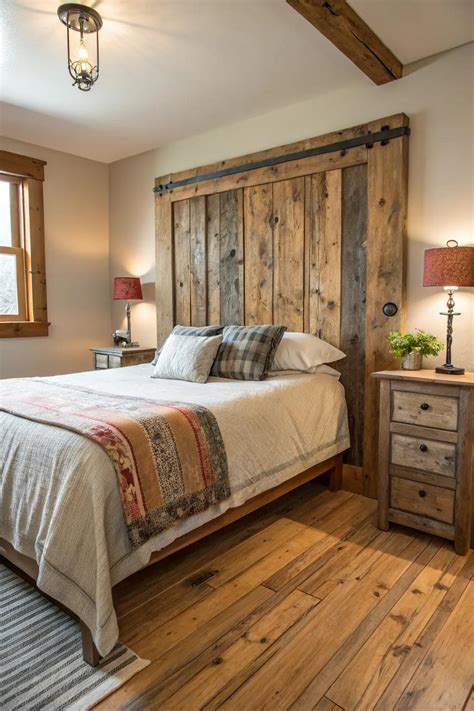 16+ Inspiring DIY Wood Headboard Ideas