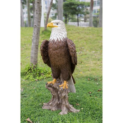 Buy Hi-Line Gift 27 Bald Eagle on Stump Garden Statue Online at Lowest ...