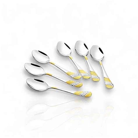 FnS Imperio Tea Spoons 24 Carat Gold Plated – Set of 6 | CarryHome