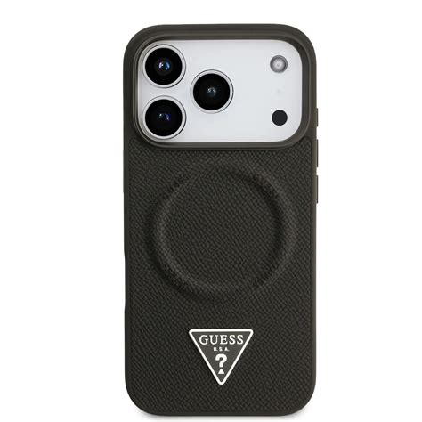 Buy Guess MagSafe PU Leather Case for iPhone 17 Pro, Slim Profile, Drop ...