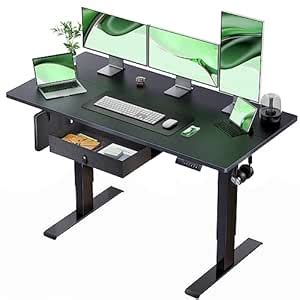 Marsail TZESD13B home-office-desks, 55 x 24 Inch, Black : Amazon.in ...