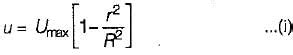 A circular pipe of radius R carries a laminar flow of a fluid. The ...
