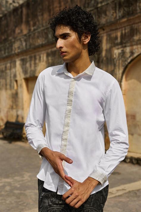 Dash and Dot - JACQUARD DETAIL SHIRT | Online Store – dash and dot