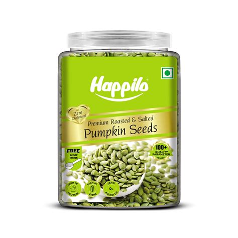 Happilo Premium Lightly Salted & Roasted Pumpkin Seeds Jar 900g