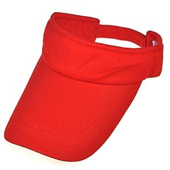 Locomo Simple Plain Color Breathable Mesh Visor Wide Brim Hat Cap ...