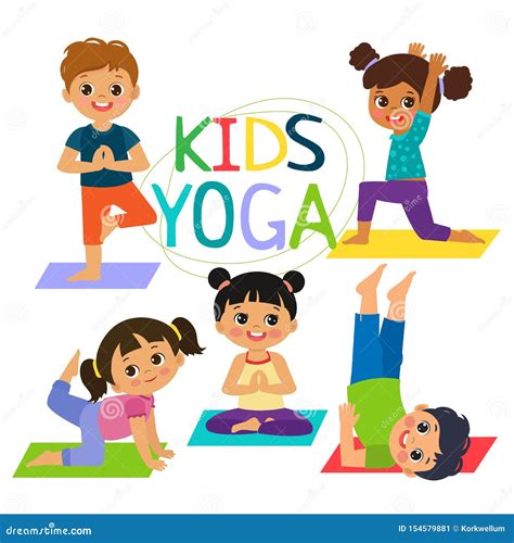 Yoga Poses For Kids Clip Art