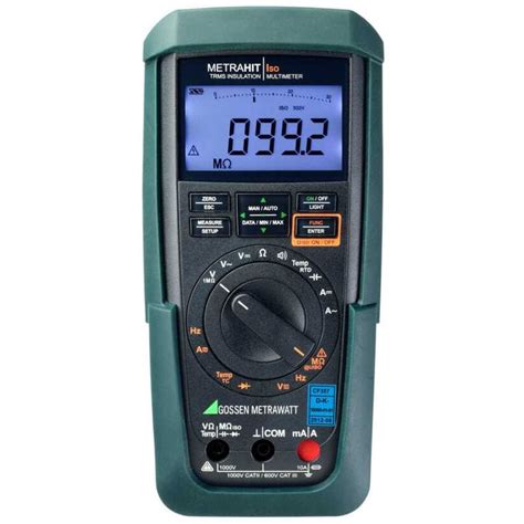Multimeter with insulation tester - METRAHIT ISO - GOSSEN METRAWATT ...