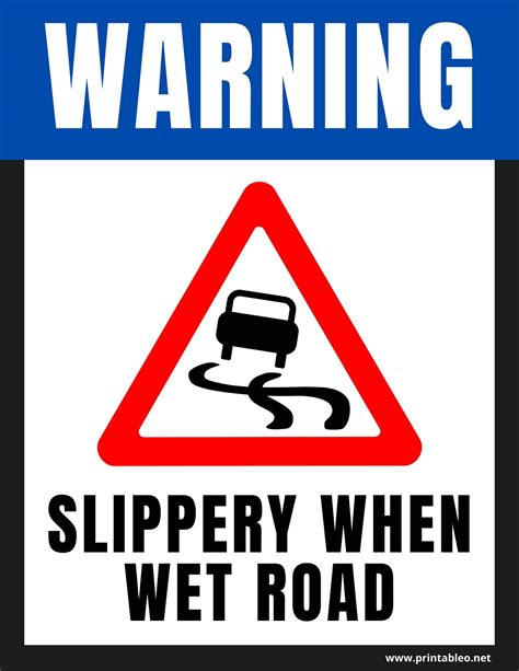 46+Slippery When Wet Signs | Download FREE Printable PDFs