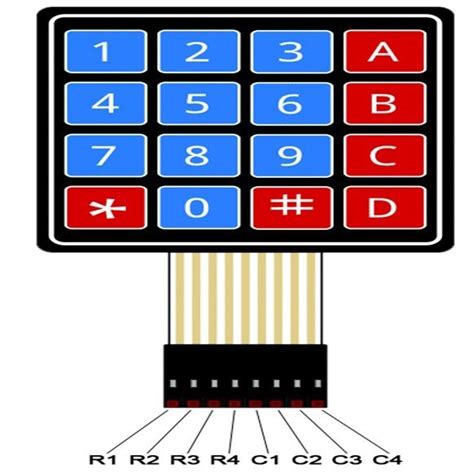4x4 Keypad One Wire Multi Digital Input 的图像结果