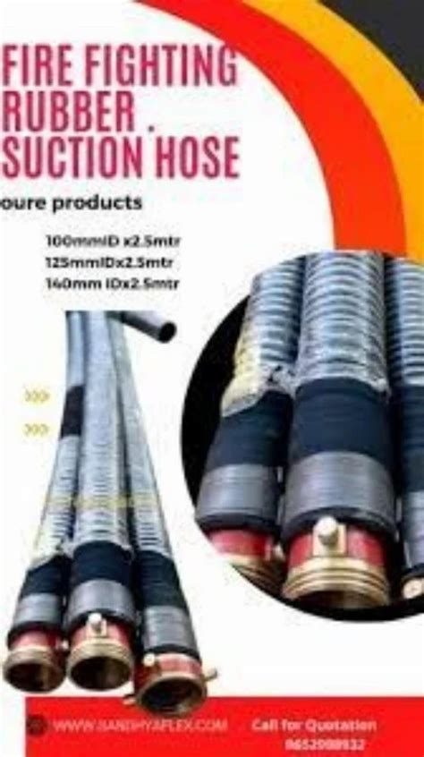 Fire Fighting Rubber Suction Hose with Fitting - Fire Fighting Rubber ...