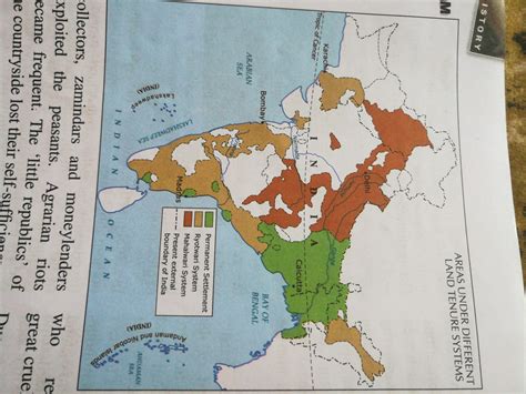 On a map of India mark the area related to permanent mahalwari and ...