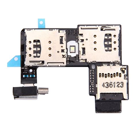 SIM Card Socket + SD Card Socket for Motorola Moto G (2nd Gen.) (Dual ...