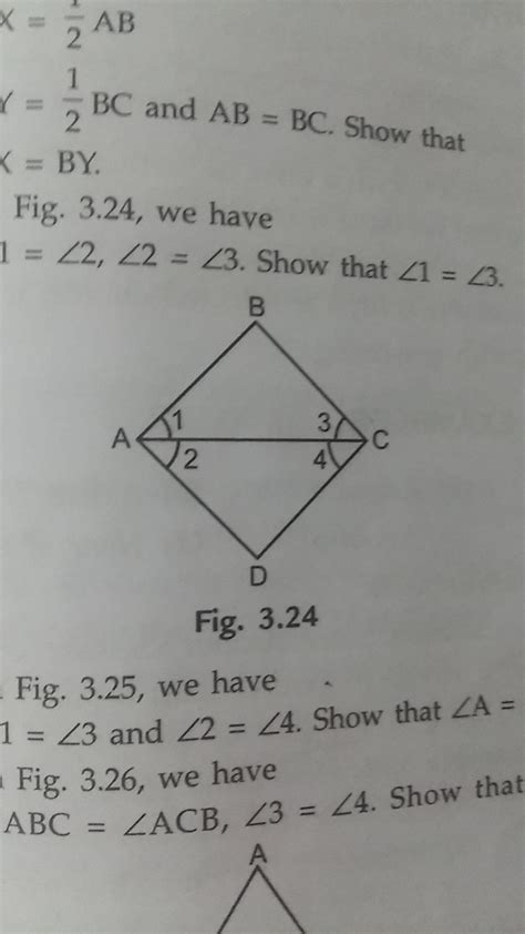 We have angle 1=angle 2, angle2=angle 3. show that angle 1 = angle 3 ...