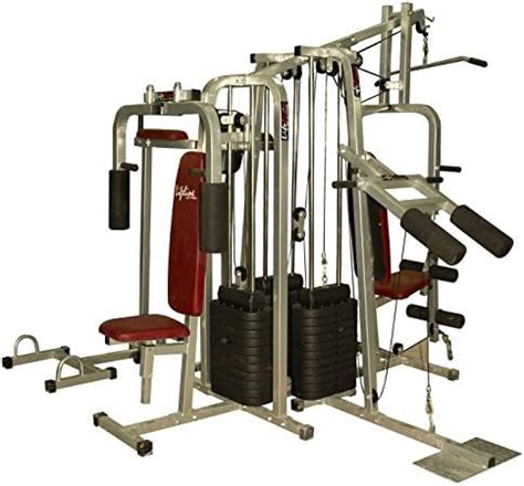 Lifeline Fitness Home Gym HG 600 (6 Station) with 3 weight Stacks ...