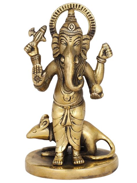 Buy Craftbysoul 14 cm Lord Ganesha Standing Idol Hindu God Statue for ...