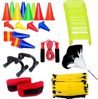 DANIKA SEHGAL Set- 48 Hurdles, 20 Cones With Holder, Ladder, Resistance ...