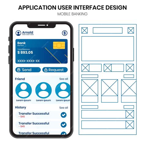 Premium Vector | Bank application mobile user interface design and ...