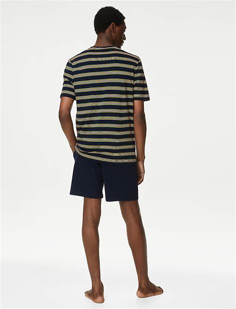 Buy Pure Cotton Striped Pyjama Set at Marks & Spencer