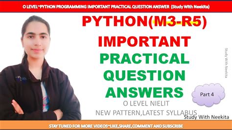 Image result for Python Programming Practical Questions