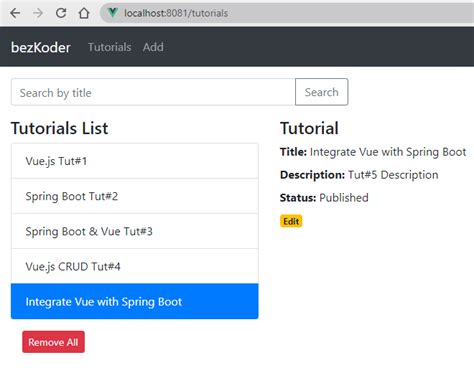 Image result for Vue JS Spring Boot REST API