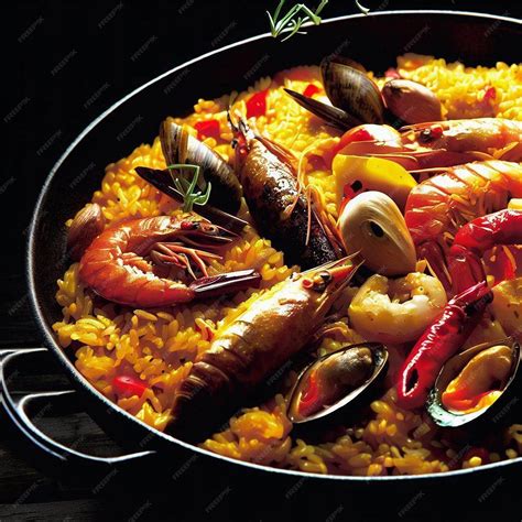 Premium AI Image | Paella spanish traditional food Valencia