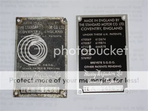 Image result for Serial Number Plate