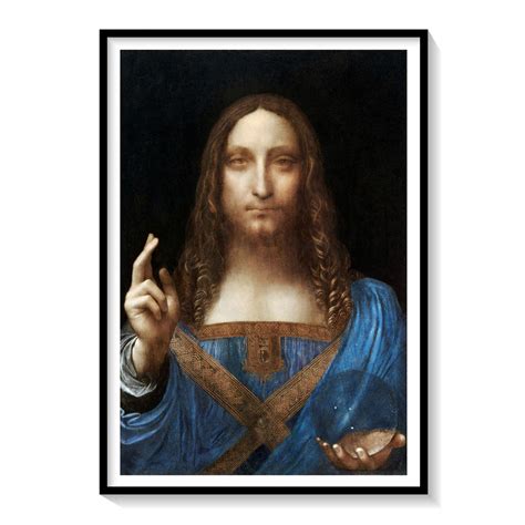 Salvator Mundi Painting & Wall Art Print by Leonardo Da Vinci - Dessine Art