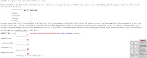 Image result for Linear Programming Problem Set Up