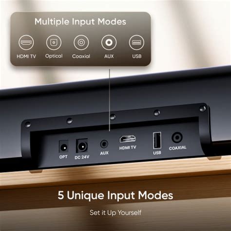 Buy Mivi Fort H120 Soundbar, 120 Watts, 2.1 Channel, Multi-Input and EQ ...