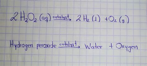 1) Write the equation for the reaction used to generate oxygen gas. Word Equation: Formula ...
