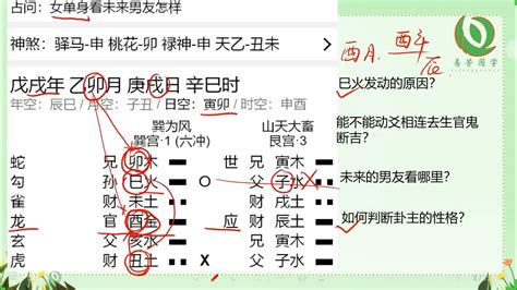 【六爻中级课程】48：姻缘类 女问自己的正缘何时出现