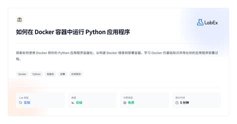 Docker Container Python 的图像结果