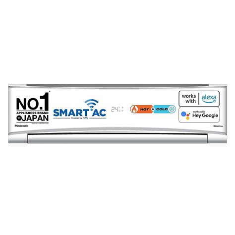Panasonic 1.5 Ton 3 Star Hot and Cold Wi-Fi Inverter Smart Split AC ...