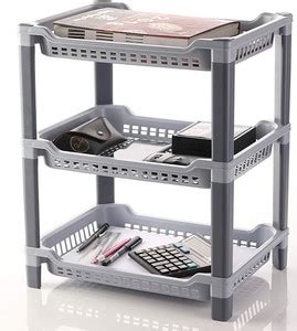 KedarKantha Plastic big 3 Layer Multi-Purpose Kitchen Storage Rack ...