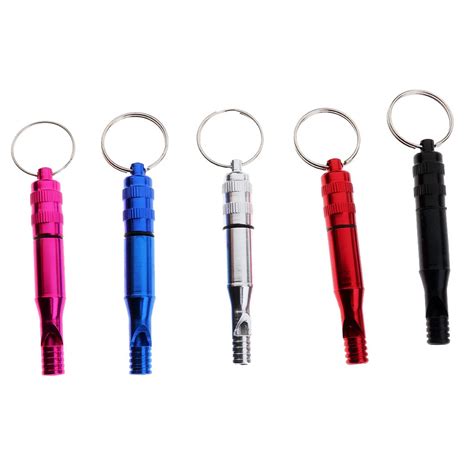 Cyruss 5pcs Aluminum Alloy Emergency Safety Whistle with Waterproof ...