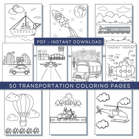 Transportation Coloring Pages 的图像结果