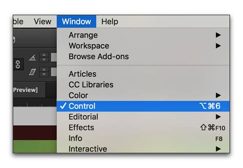 Image result for Control Panel InDesign