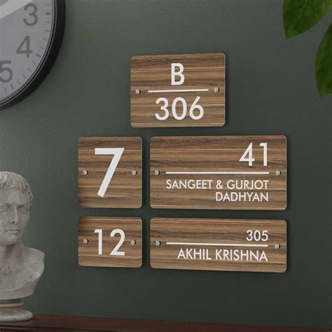 Modern Name Plates India | Minimal & Contemporary Designs – Housenama