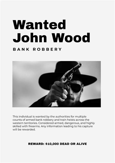 Free Wanted Poster Background Template to Edit Online