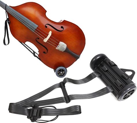 Amazon.com: Portable Upright Double Bass Cart Bass Wheel Transport ...