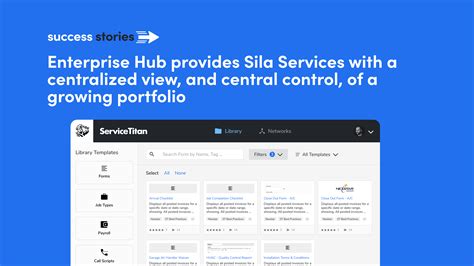 Enterprise Hub provides Sila Services with a centralized view, and ...