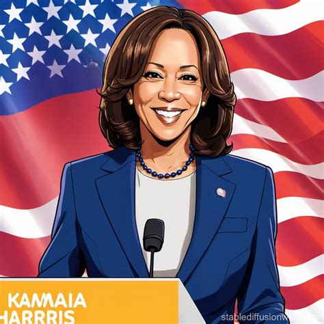 Kamala Harris Logo-Themed Picture with Token | Stable Diffusion Online